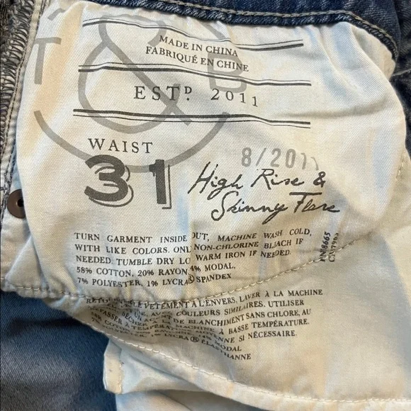 Treasure & Bond High Rise Skinny Flare Jeans - Picture 6 of 12